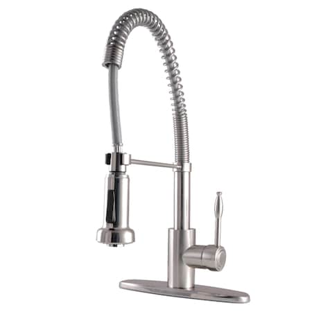 Gourmetier GSY8888NKL Nustudio Single-Handle Pre-Rinse Kitchen Faucet, Brushed Nkl GSY8888NKL